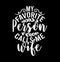 my favorite person calls me wife typography shirt