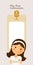 My first communion vertical invitation