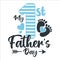 My first Father`s Day Boy vector design
