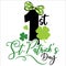 My first St Patrick`s Day number vector design.
