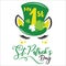 My first St Patrick`s Day vector design face with Leprechaun`s hat