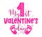 My first Valentine`s Day - Cute calligraphy phrase for Valentine`s day