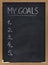 My goals list on blackboard