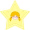 My happy little blond girl is my shining star