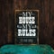 My house my rules wall sign