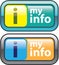 My Info Button Vector