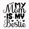 My Mom Is My Bestie, Typography design