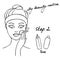 My daily routine. Skin care illustration. Correct order to apply skin care products. Step 2 Tone