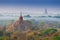 Myanmar. Bagan. Landscape pagodas