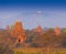 Myanmar. Bagan. Landscape pagodas