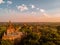 Myanmar, couple sunrise Bagan, men woman sunset Bagan .old city of Bagan Myanmar, Pagan Burma Asia old ruins Pagodas and