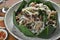 Myanmar cuisine flat rice noodle pork peanut