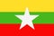 Myanmar Flag Vector Flat Icon