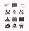 Myanmar  line icon set 1. Include flag, landmark, people, culture and more.