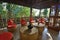 Myanmar style restaurant interior raw design