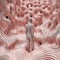 Mycelium shape person space multidimentional, Generative AI