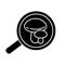 Mycology black glyph icon