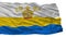 Mykolaiv Oblast City Flag, Ukraine, Isolated On White Background