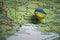 Mykolaiv pinned on a map with flag of Ukraine