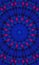 Mykonos Blue trendy color kaleidoscope. Beautiful kaleidoscope background. Abstract kaleidoscope patterns. Colorful mandala