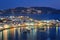 Mykonos island port with boats, Cyclades islands, Greece