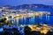 Mykonos island port with boats, Cyclades islands, Greece