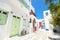 Mykonos street, Greek islands. Greece