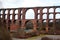 Mylau, Germany - March 13, 2023: Goltzsch Viaduct, a railway bridge in Saxony, Germany. It is the largest brick-built bridge in