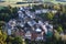 Mylau, Germany - October 1, 2023: View of Mylau town in Vogtland district of Vogtland, Saxony