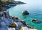 Mylopotamos beach summer view (Greece)