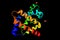 Myoglobinan 3d structure, an iron- and oxygen-binding protein