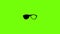 Myopic glasses icon animation