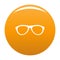 Myopic glasses icon orange