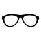 Myopic glasses icon, simple style.