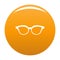 Myopic spectacles icon orange