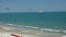 Myrtle Beach kites flying over atlantic