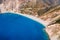 Myrtos beach with blue bay on Kefalonia Island, Greece