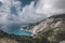 Myrtos beach in Kefalonia