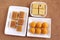 Mysore pak, Soan Papdi, and Laddu Indian Sweet Dishes