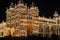 The Mysore Palace at night