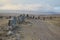 The mysteries stone circle of Karahunj in souther Armenia, one of the world's oldest astronomical observatories