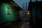 Mysterious Alley on a Rainy Night