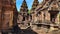 Mysterious Ancient ruins Banteay Srei temple - famous Cambodian landmark, Angkor Wat complex of temples. Siem Reap