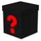 Mysterious black box with question mark