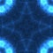 Mysterious blue star abstract geometrical image