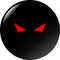 Mysterious evil eyes vector black button