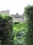 Mysterious garden and Magic medieval Hever Castle on a sunny day