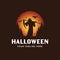 Mysterious Halloween Reaper Logo Design Template