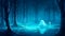 Mysterious Harmony: Kawaii Ghost in the Enchanted Grove