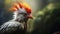 Mysterious Jungle Bird With Vibrant Mohawk - Hyper-detailed Renderings